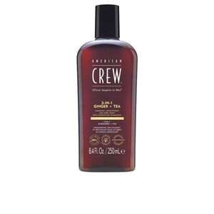 American Crew Xampu 3 em 1 gengibre + chá 250 ml