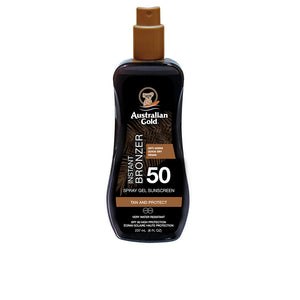 Australian Gold Protetor solar fps50 gel spray com bronzeador instantâneo 237 ml
