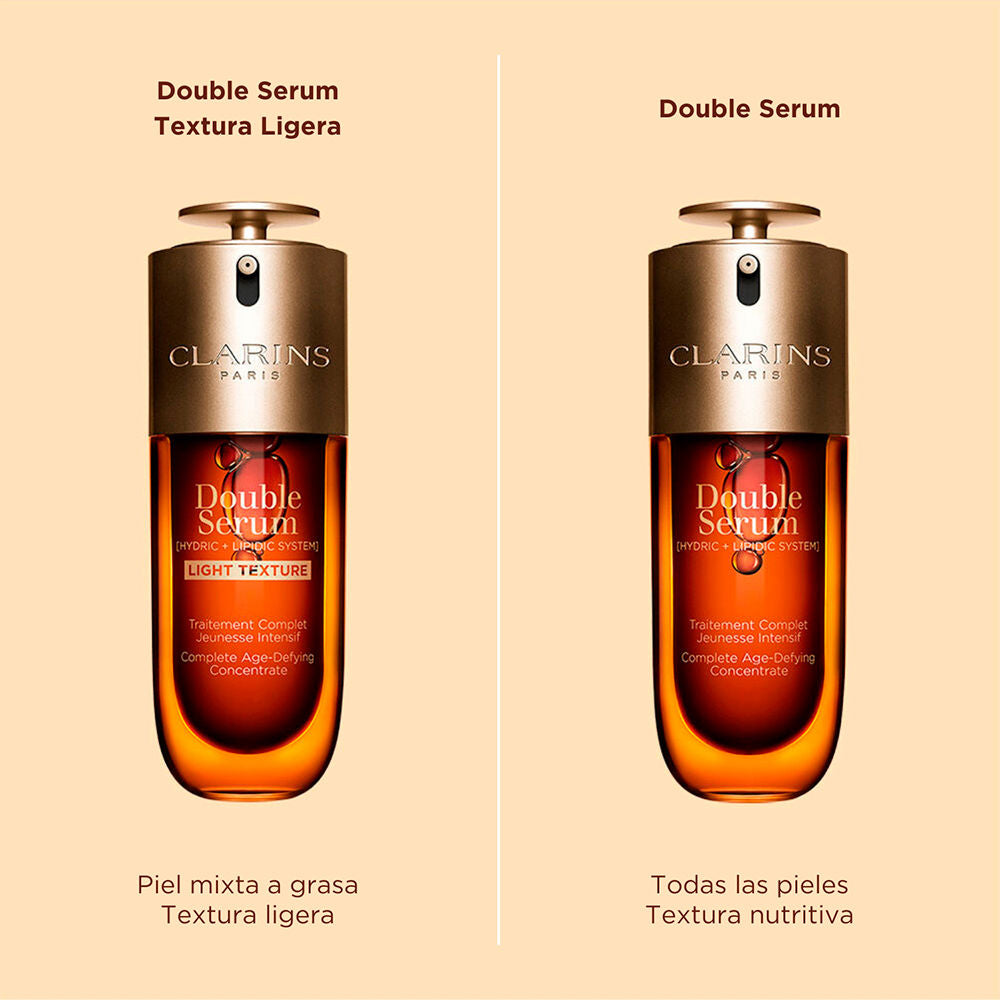 Clarins Sérum duplo concentrado antienvelhecimento de textura leve 50 ml