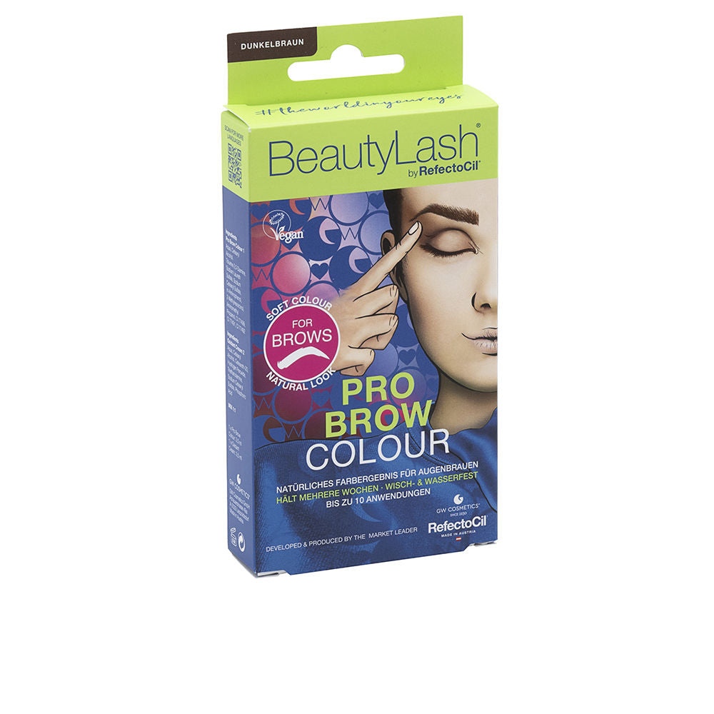 Refectocil Conjunto de coloração para sobrancelhas beautylash pro brow color #castanho escuro 1 unidade