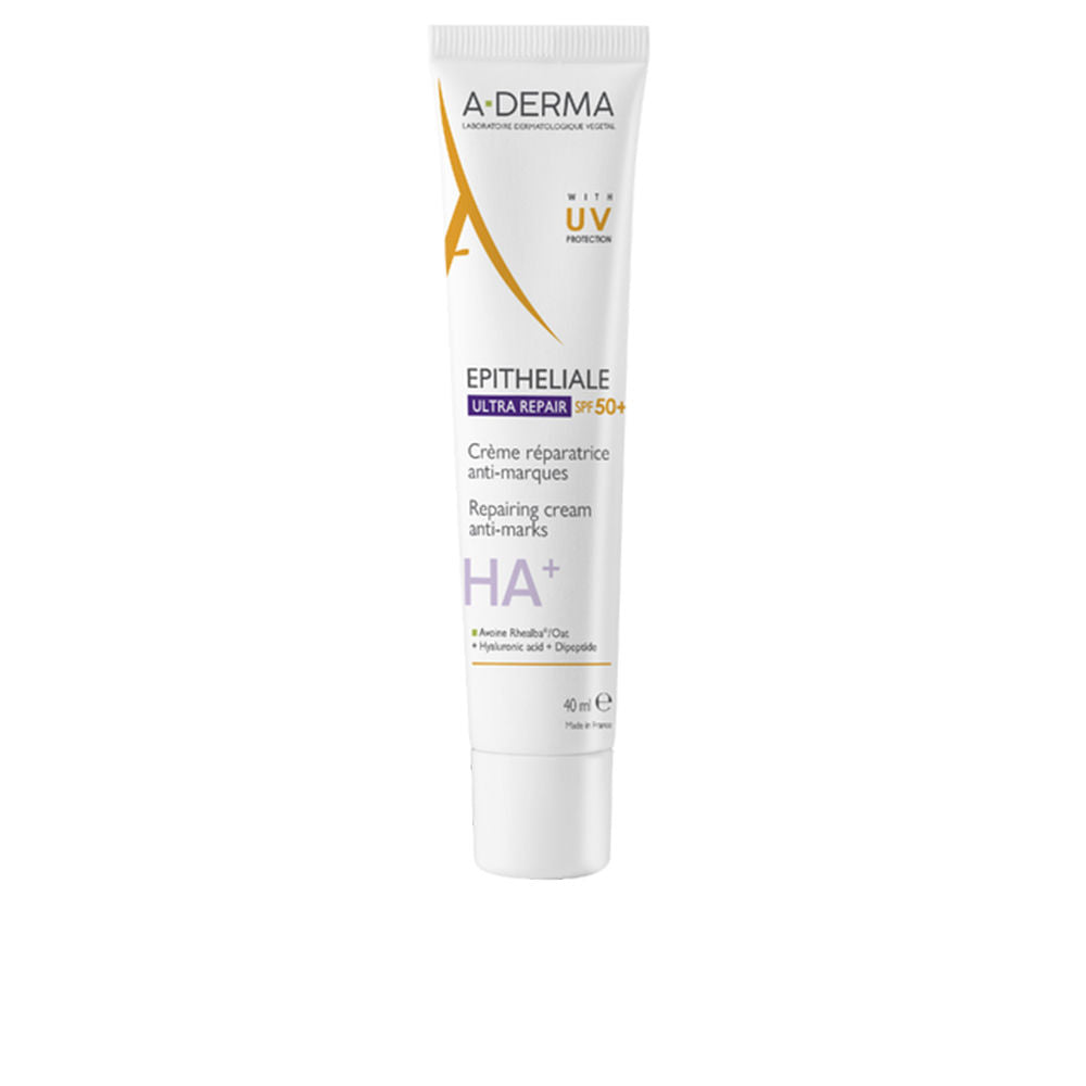 A-Derma Epitheliale Ultra Repair HA+ Creme Reparador Anti-Marcas SPF50+ 40ml
