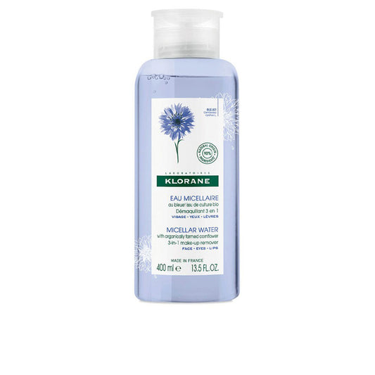 Klorane Água micelar de limpeza orgânica de centáurea 400 ml