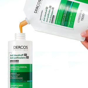 Vichy Dercos Champô Anticaspa DS para Cabelo Normal a Oleoso Eco-Recarga 390ml