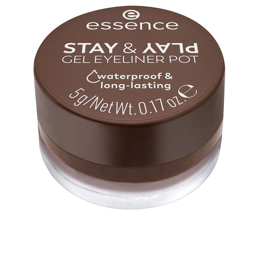 Essence Delineador em gel fique e jogue nº 02 - marrom 5g
