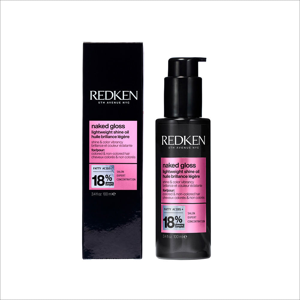 Redken Brilhante nu óleo ultraleve com brilho espelhado e proteção térmica 100 ml