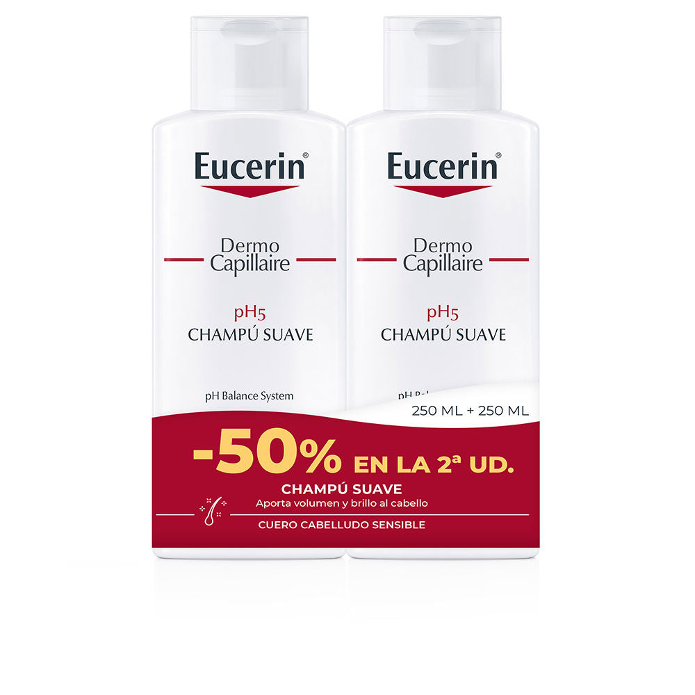 Eucerin Shampoo suave ph5, pacote com 2 x 250 ml