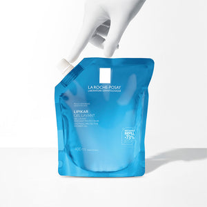 La Roche Posay Gel de banho fisiológico lipikar indicado para peles sensíveis e secas, recarga de 400 ml