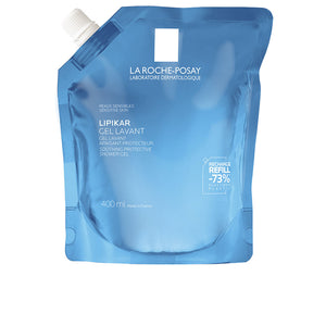 La Roche Posay Gel de banho fisiológico lipikar indicado para peles sensíveis e secas, recarga de 400 ml