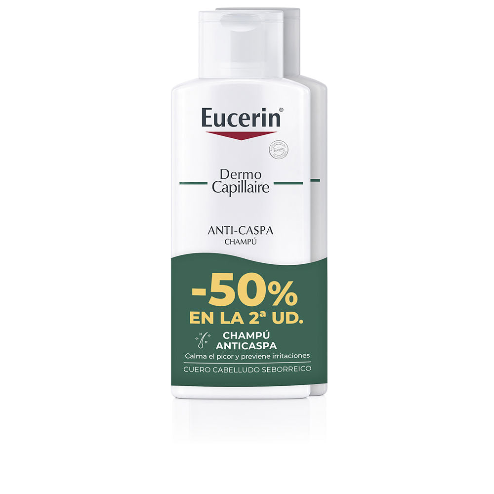 Eucerin Shampoo anticaspa dermo capillaire embalagem com 2 x 250 ml