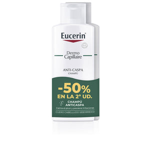 Eucerin Shampoo anticaspa dermo capillaire embalagem com 2 x 250 ml