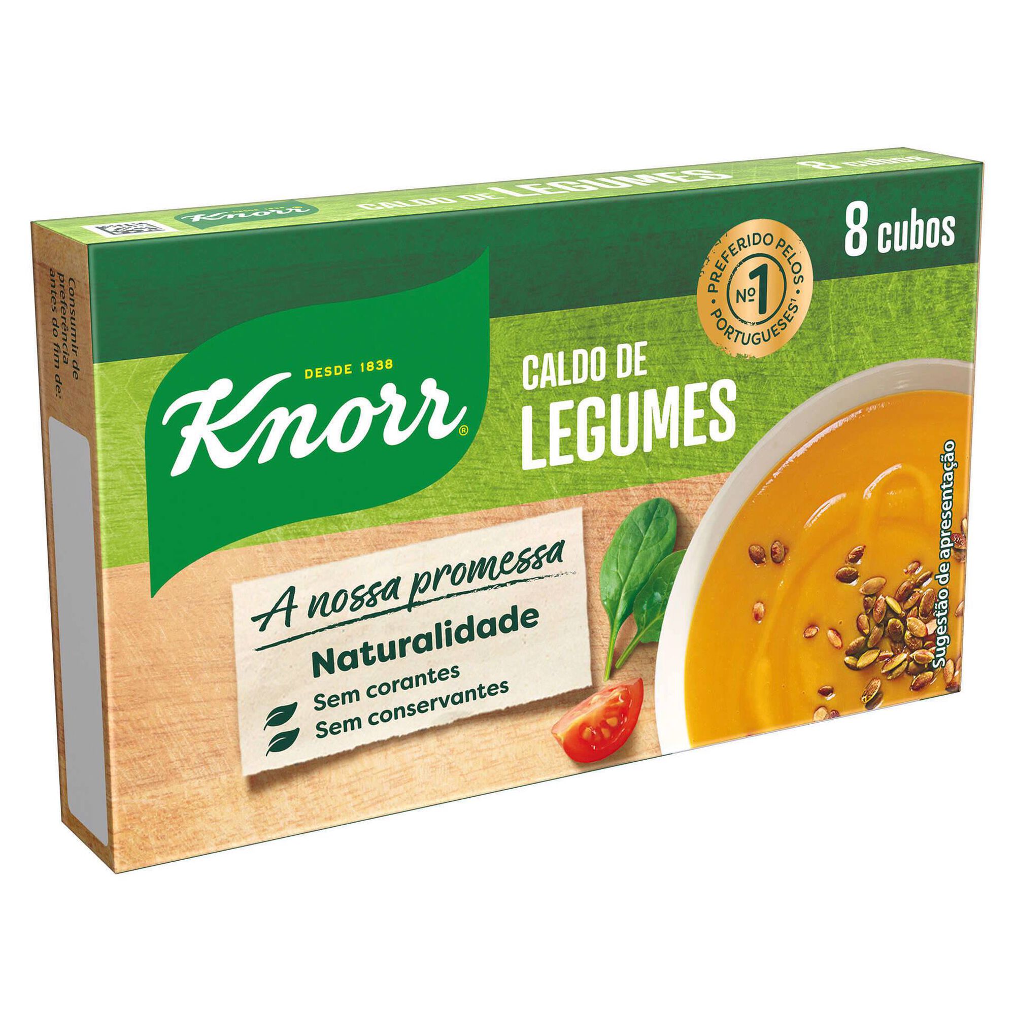 Caldo de Legumes em Cubos sem Glúten Knorr 80 g 8 un