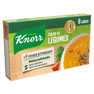 Caldo de Legumes em Cubos sem Glúten Knorr 80 g 8 un