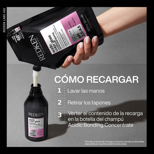 Redken Xampu sem sulfato acidic color gloss aumenta o brilho da sua cor reabastecer 500 ml