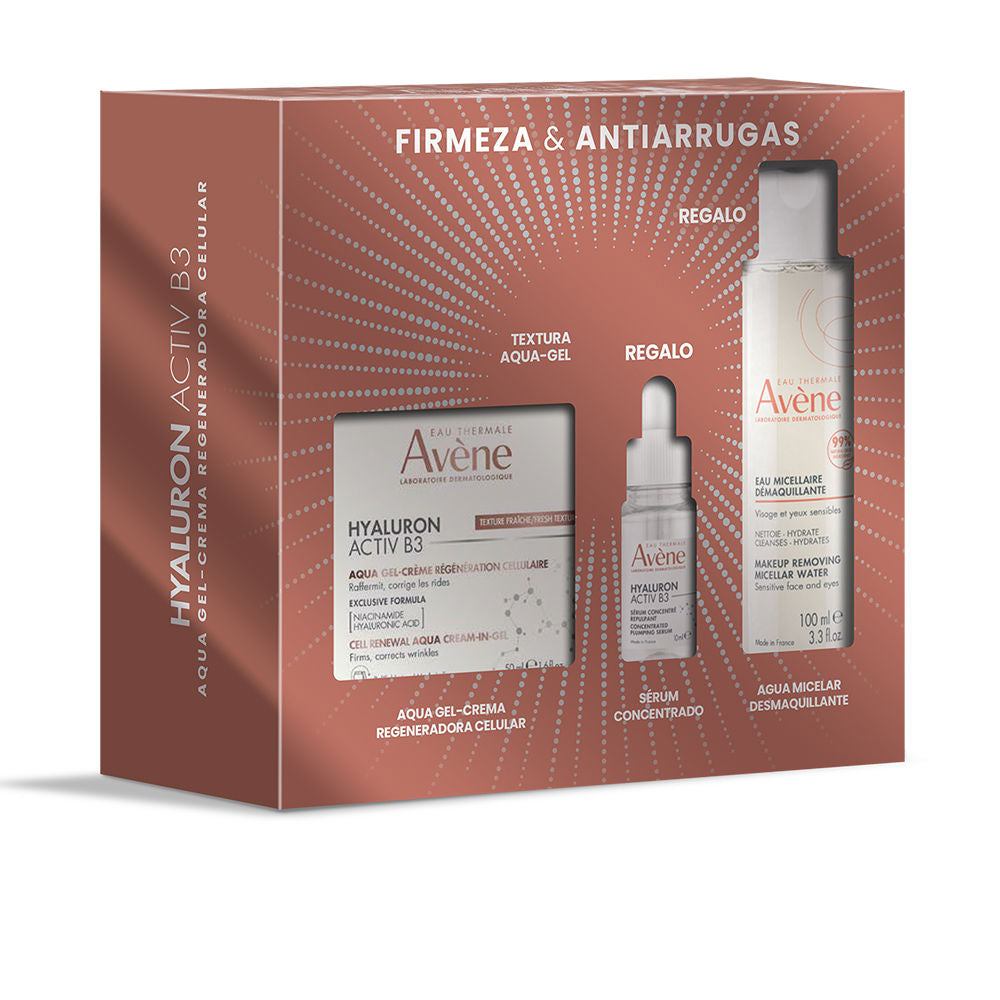 Avène Hyaluron activ b3 aqua gel - creme + água micelar + sérum conjunto 3 unidades
