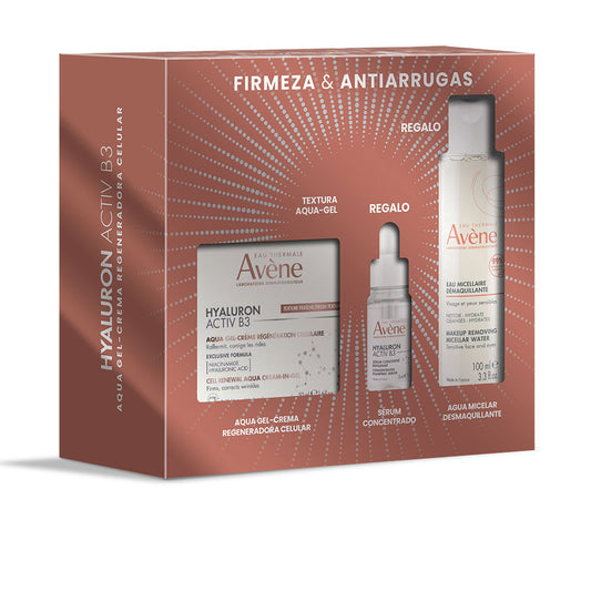 Avène Hyaluron activ b3 aqua gel - creme + água micelar + sérum conjunto 3 unidades