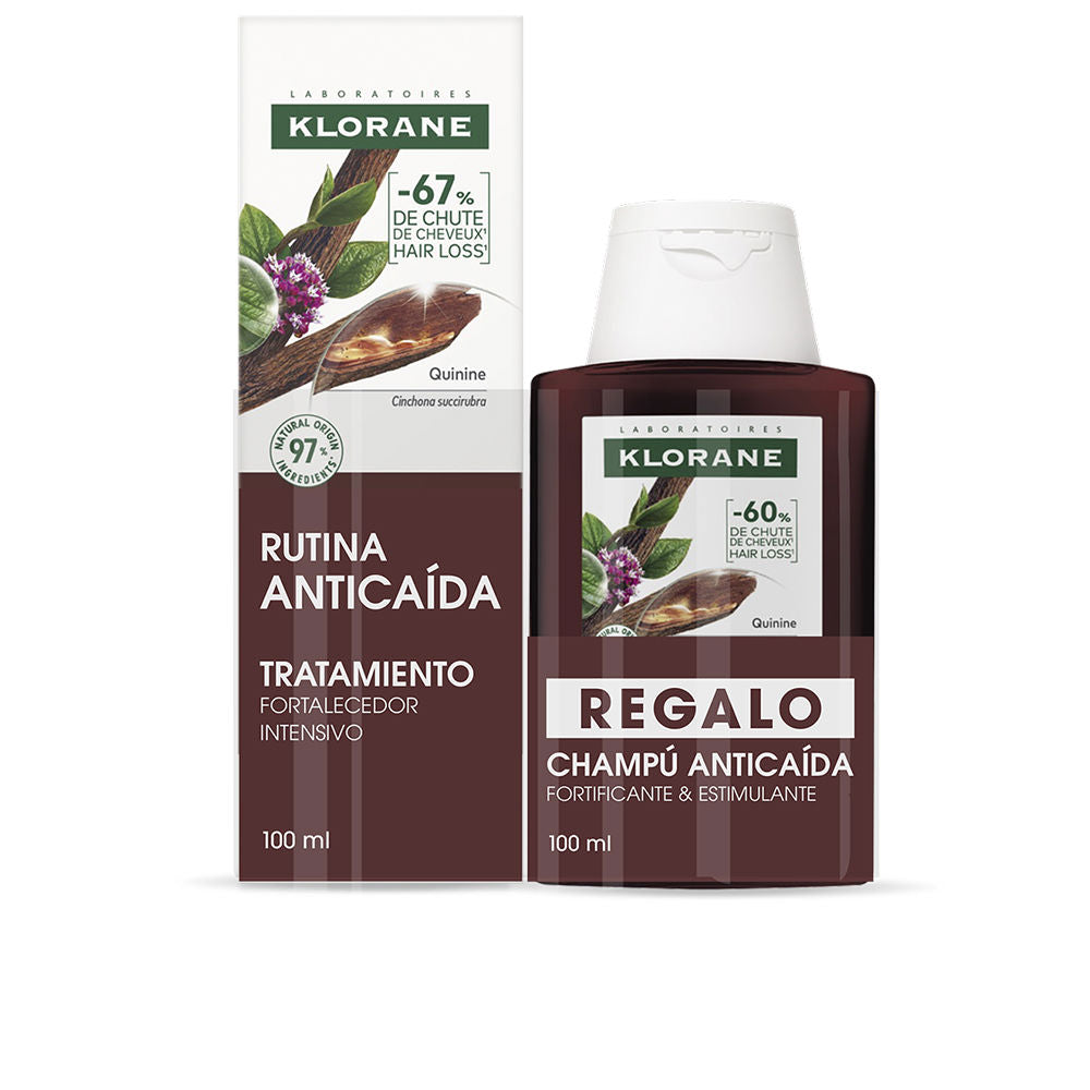 Klorane A la quinina y edelweiss bio sérum estuche 2 pz
