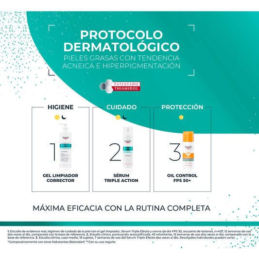 Eucerin Dermopura clínica estojo tripla ação 2 unidades