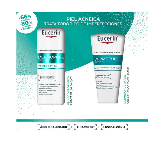 Eucerin Dermopura clínica estojo tripla ação 2 unidades