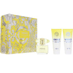 Versace Caixa de diamantes amarelo 4 peças