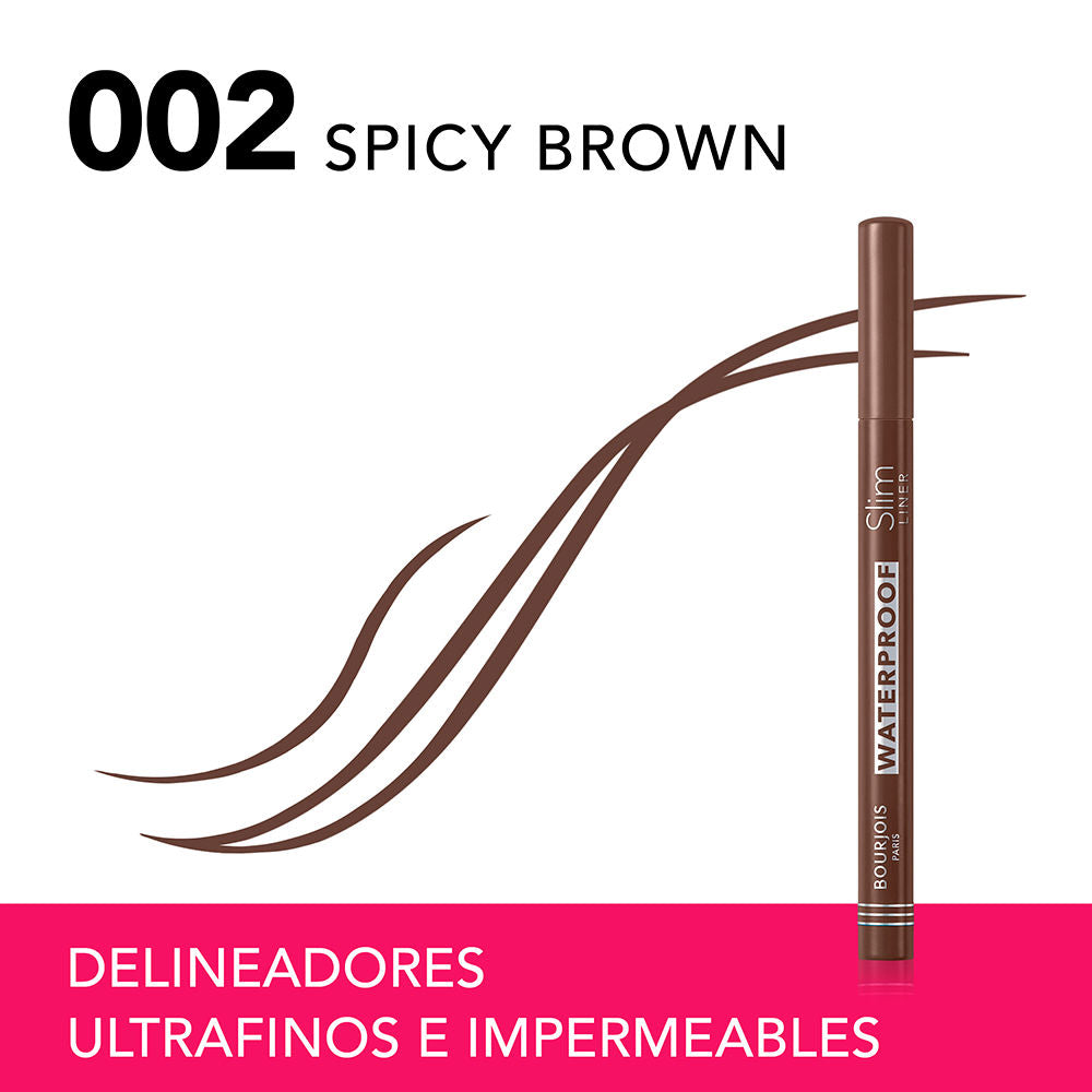 Bourjois Delineador à prova d'água forro fino #002-spicy marrom 1 unidade