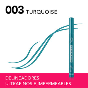 Bourjois Delineador à prova d'água forro fino #003-turquesa 1 unidade