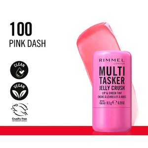 Rimmel London Corar e batom em bastão crush de geléia multitarefas #100-pink traço 8,5 gr