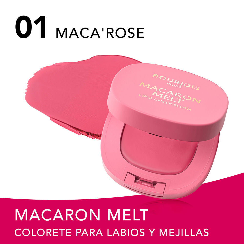 Bourjois Blush macaron derretido para bochechas e lábios #1-honey nougat 8 gr