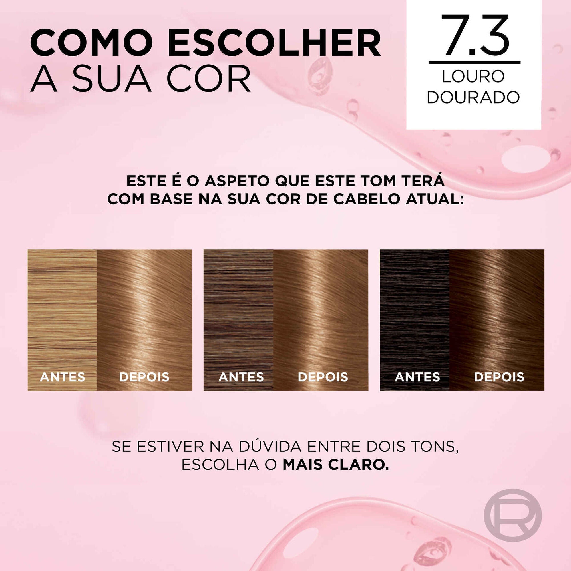 L'Oréal Paris Excellence Coloração 7.3 Louro Dourado 1 un