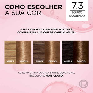 L'Oréal Paris Excellence Coloração 7.3 Louro Dourado 1 un