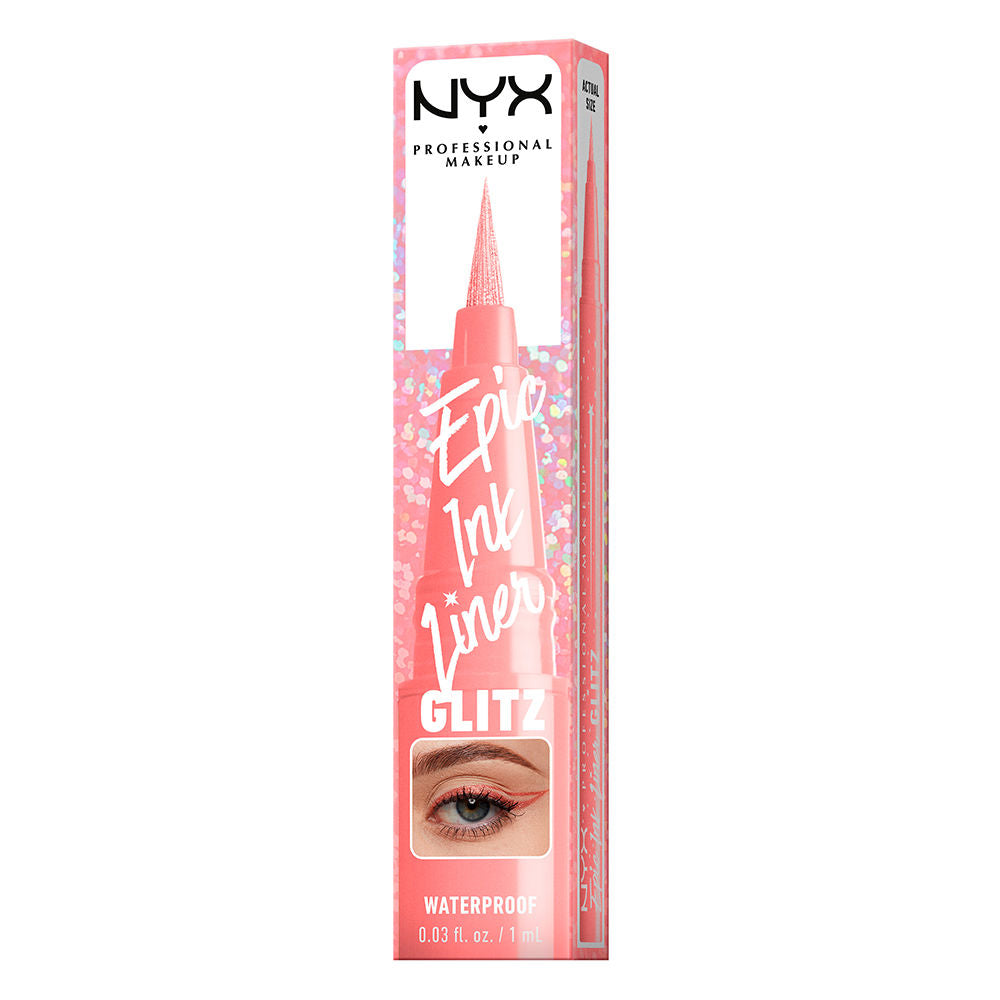 Nyx Professional Make Up Delineador epic ink liner glitz à prova d'água #03-bootcut bling 1 ml