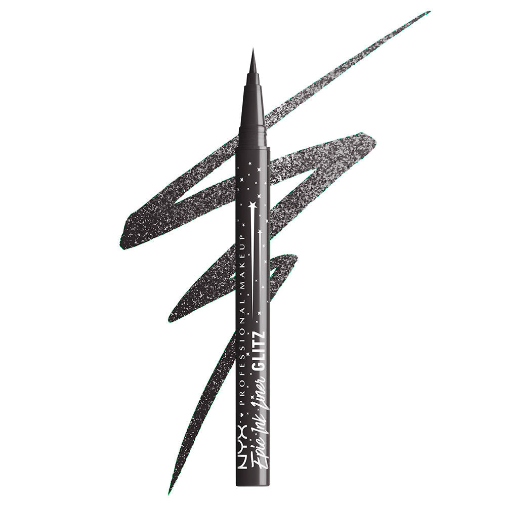 Nyx Professional Make Up Delineador à prova d'água forró de tinta épico glitz #07-graphite brilho 1 ml