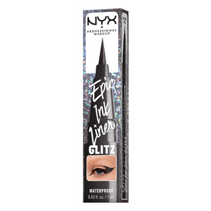 Nyx Professional Make Up Delineador à prova d'água forró de tinta épico glitz #07-graphite brilho 1 ml