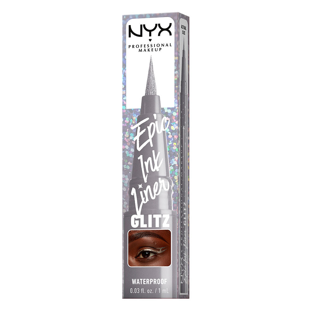 Nyx Professional Make Up Delineador à prova d'água forró de tinta épico glitz #05-flashy sinalizador 1 ml