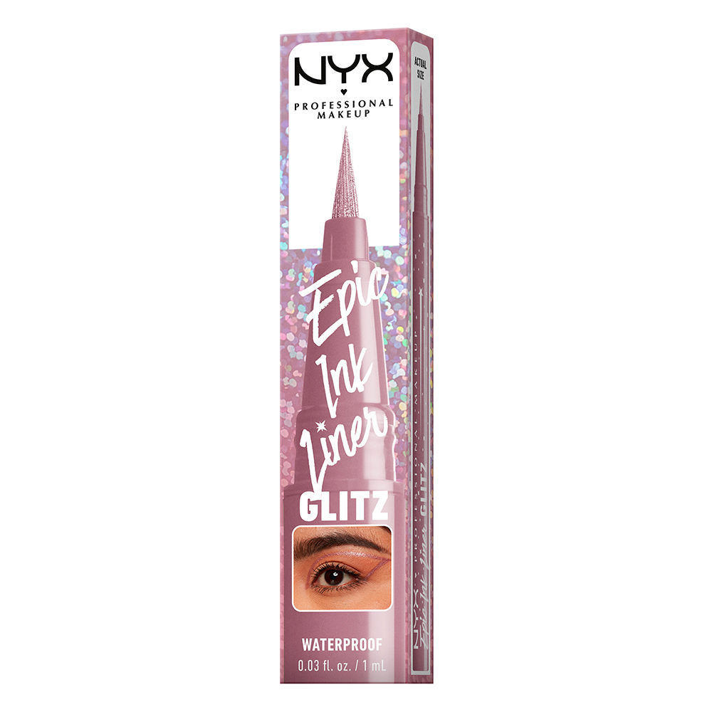 Nyx Professional Make Up Delineador epic ink liner glitz à prova d'água #04-shimmer ponto 1 ml
