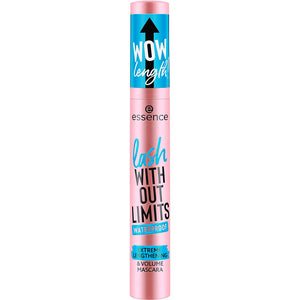 Essence Rímel Lash Without Limits à prova de água para alongamento e volume extremos 03 Preto à prova de água 13 ml