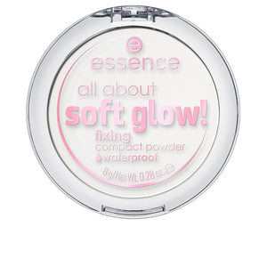 Essence Tudo sobre brilho suave! pó compacto à prova d'água 8 g