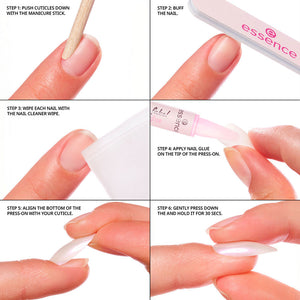 Essence Conjunto de unhas postiças #02 - olho de gato, 6 peças