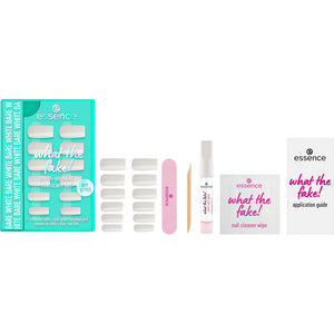 Essence Conjunto de unhas postiças o que é falso! #04 - branco puro, 6 peças
