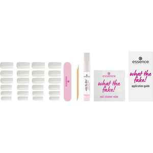 Essence Conjunto de unhas postiças o que é falso! #04 - branco puro, 6 peças
