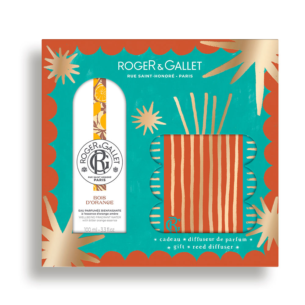 Roger & Gallet Conjunto de 2 peças de água perfume bois d’laranja para bem-estar