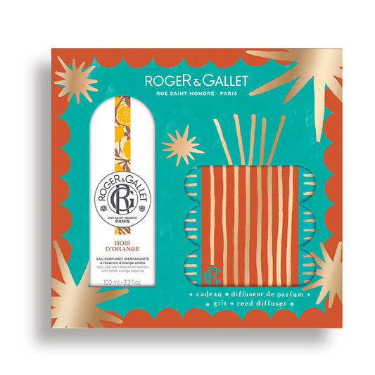 Roger & Gallet Conjunto de 2 peças de água perfume bois d’laranja para bem-estar