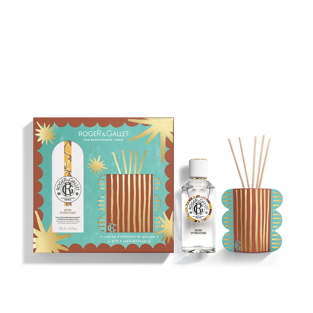 Roger & Gallet Conjunto de 2 peças de água perfume bois d’laranja para bem-estar
