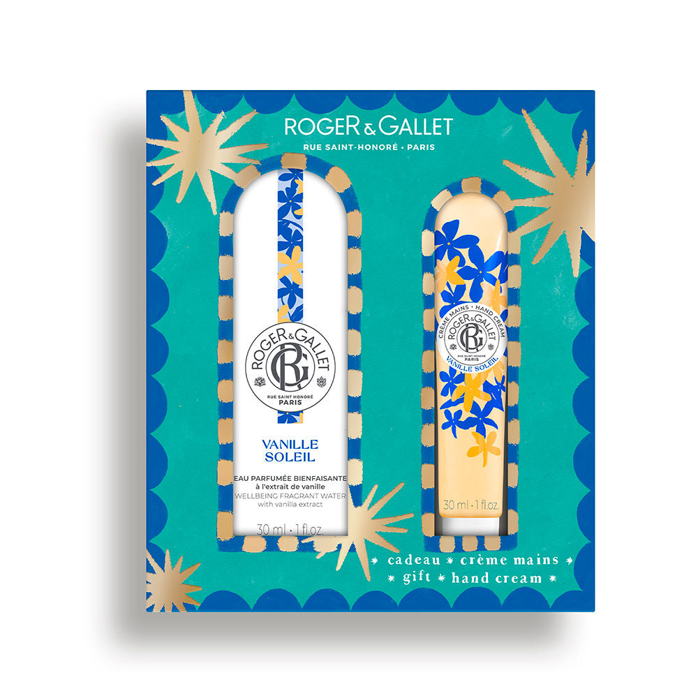 Roger & Gallet Conjunto de 2 peças de água perfume vanille soleil para bem-estar