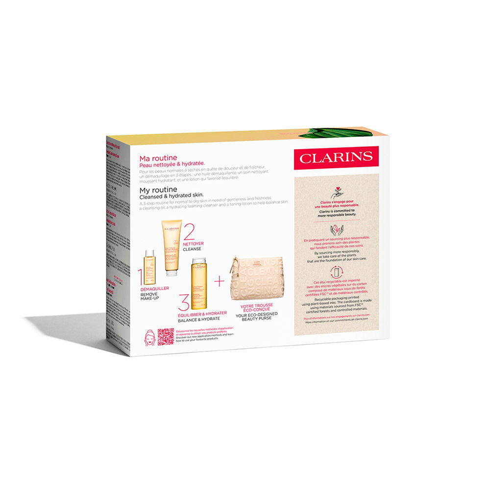 Clarins Pieles normais-secas esenciais de limpieza estuche 4 pz