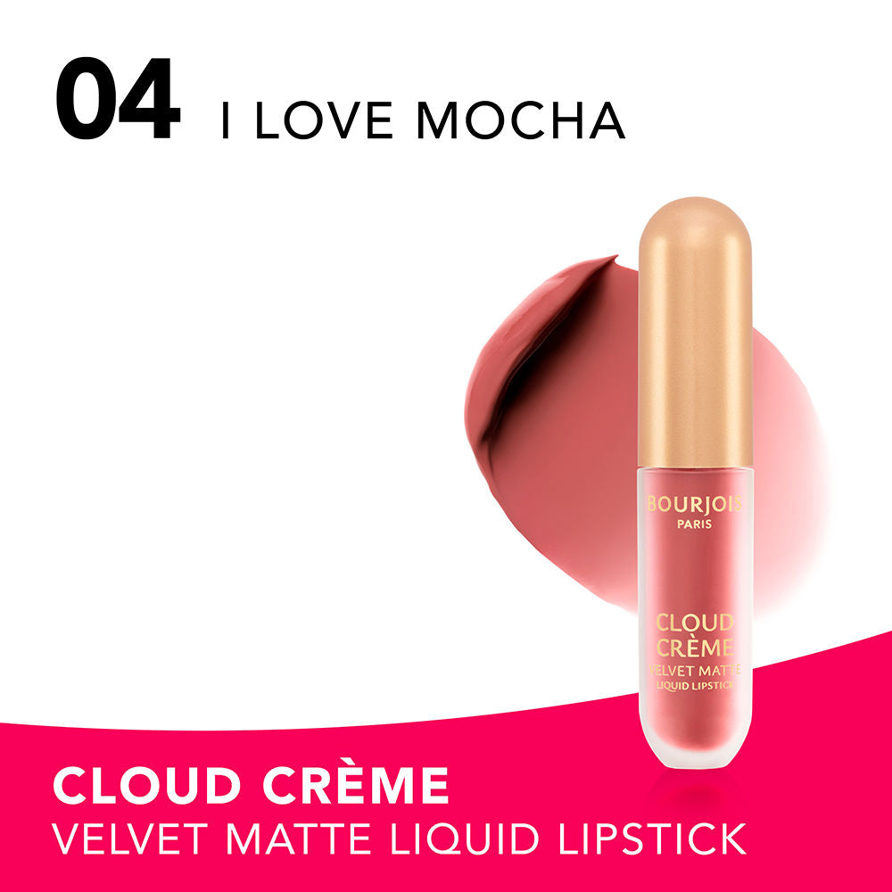 Bourjois Nuvem crème edição veludo fosco labial líquido #04-i amo mocha 3 ml