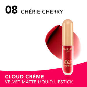 Bourjois Nuvem crème edição veludo fosco labial líquido #08-cherie cereja 3 ml