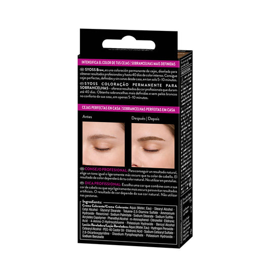 Syoss Brow tint sobrancelhas permanentes #castanho claro 1 unidade