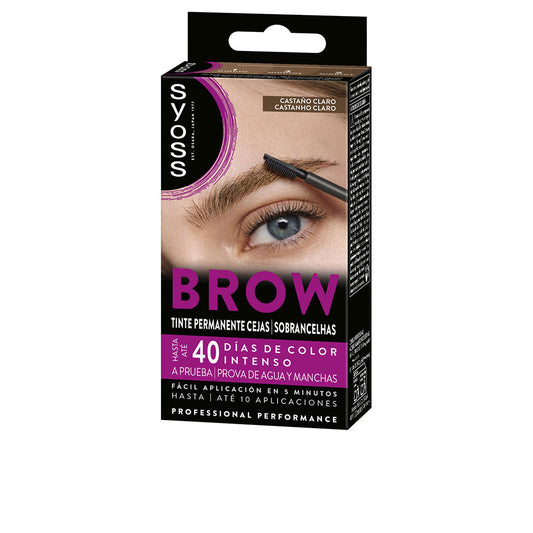 Syoss Brow tint sobrancelhas permanentes #castanho claro 1 unidade