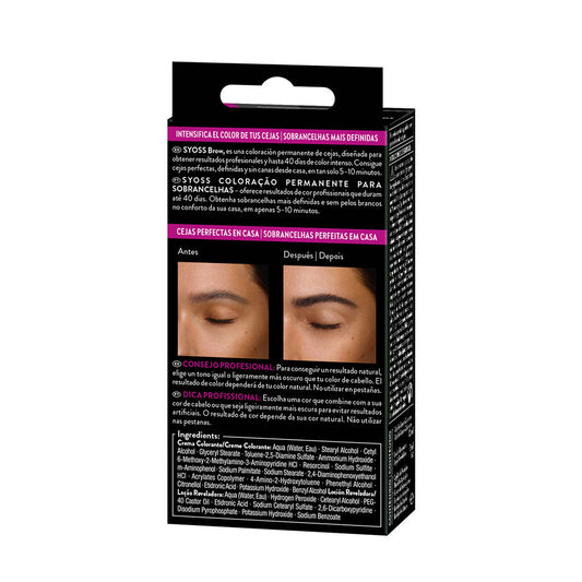 Syoss Brow tint sobrancelhas permanentes #preto 1 u