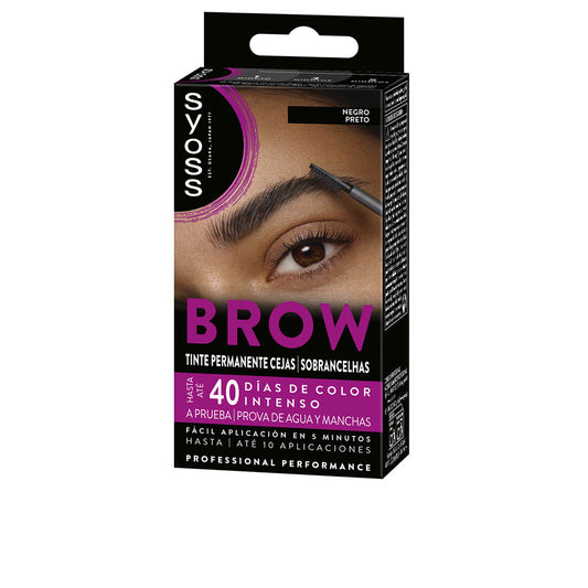 Syoss Brow tint sobrancelhas permanentes #preto 1 u
